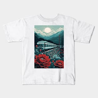 Japanese Train Kids T-Shirt